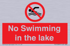 No Swimming in the lake